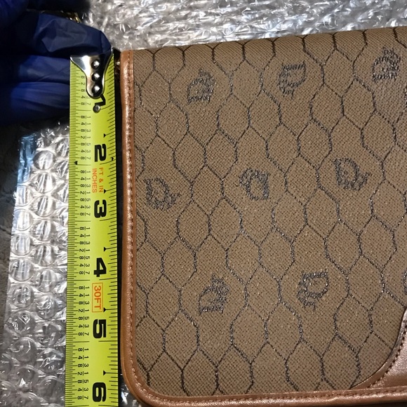 Christian Dior Flap Shoulder Bag/Clutch Bag authentic - VINTAGE - Picture 6 of 16